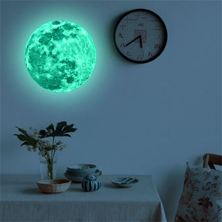 Luminous Moon Earth Cartoon DIY 3D Wall Stickers for Room Bedroom