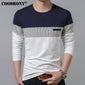 New Long Sleeve Round Neck T Shirt Men